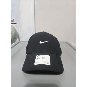Nike Embroidered Swoosh Club Cap Hat FV5563 010 Black M/L Unisex New With Tags